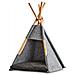Tipi Tenda Gatto, Feltro, Tano 44x42x45/65 Cm, Colore Grigio, Zeller - Foto miniatura 1