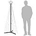 Albero di Natale a Cono Bianco Freddo 200 LED 70x180 cm - Foto miniatura 4