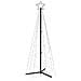 Albero di Natale a Cono Bianco Freddo 200 LED 70x180 cm - Foto miniatura 5