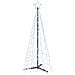 Albero di Natale a Cono Bianco Freddo 200 LED 70x180 cm - Foto miniatura 1