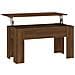 Tavolino Salotto Rovere Marrone 101x49x52 Cm Legno Multistrato - Foto miniatura 1