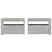 Comodini 2 pz con Luci a LED Grigio Cemento 60x35x40 cm - Foto miniatura 3