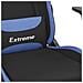 Sedia Da Gaming Con Poggiapiedi Nero E Blu In Tessuto - Foto miniatura 3