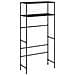 Rastrelliera per Lavatrice a 2 Livelli Nera 69x28x143 cm Ferro - Foto miniatura 2