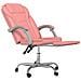 Poltrona Da Ufficio Reclinabile Rosa In Similpelle - Foto miniatura 6