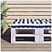 Cuscino Per Pallet Strisce Bianche E Blu 60x60x12 Cm In Tessuto - Foto miniatura 1