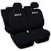 Coprisedili Auto Compatibili Per Agila, Made In Italy, Set Di Copri Sedili Anteriori E Posteriori Con Copri Poggiatesta Incluso, Tessuto Poliestere, Colore - Nero - Foto miniatura 1