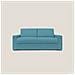 Nixon Divano letto matrimoniale con materasso 20 cm in tessuto impermeabile T03 220 cm (mat. 160x197) azzurro - Foto miniatura 2