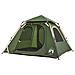 Tenda A Cupola Da Campeggio 4 Persone Verde A Rilascio Rapido - Foto miniatura 5