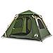 Tenda A Cupola Da Campeggio 4 Persone Verde A Rilascio Rapido - Foto miniatura 1