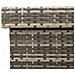 Contenitore da Giardino con Ruote Grigio 110x55x73cm Polyrattan - Foto miniatura 4