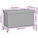 Contenitore da Giardino con Ruote Grigio 110x55x73cm Polyrattan - Foto miniatura 5