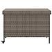 Contenitore da Giardino con Ruote Grigio 110x55x73cm Polyrattan - Foto miniatura 8