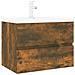 Mobile Bagno Con Lavabo Integrato Rovere Fumo Legno Multistrato - Foto miniatura 2