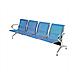 Panca Per Sala Attesa Aspetto Studio Medico O Professionale A 4 Posti - Colore Blu - Foto miniatura 2