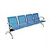 Panca Per Sala Attesa Aspetto Studio Medico O Professionale A 4 Posti - Colore Blu - Foto miniatura 1