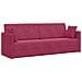 Divano Letto a Terra 2-in-1 Rosso Vino 213x144x60 cm Velluto - Foto miniatura 1