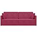 Divano Letto a Terra 2-in-1 Rosso Vino 213x144x60 cm Velluto - Foto miniatura 6