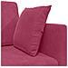 Divano Letto a Terra 2-in-1 Rosso Vino 213x144x60 cm Velluto - Foto miniatura 9