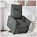 Poltrona Alzapersona Massaggi Reclinabile Grigio Scuro Tessuto - Foto miniatura 3