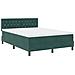 Letto Box Spring con Materasso Verde Scuro 140x200 cm Velluto - Foto miniatura 3