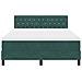 Letto Box Spring con Materasso Verde Scuro 140x200 cm Velluto - Foto miniatura 8