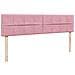 Struttura Letto Pouf con Materassi Rosa 180x200 cm Velluto - Foto miniatura 9