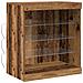 Sideboard con luci LED Legno Antico 60,5x37x67 cm - Foto miniatura 1