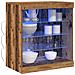 Sideboard con luci LED Legno Antico 60,5x37x67 cm - Foto miniatura 3