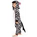 Pigiama Per Bambini Kigurumi Onesie Costume Zebra 105-115 Cm - Foto miniatura 4
