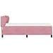 Letto con Molle e Materasso Grigio Scuro 80x200 cm Velluto Rosa - Foto miniatura 9