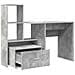 Scrivania con cassetto Grigio cemento 131.5 x 50 x 106.5 cm - Foto miniatura 6