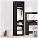 Guardaroba con lo scaffale Rovere nero Legno multistrato - Foto miniatura 2