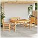 Set da Pranzo per Giardino 4 pcs Marrone 150 x 90 x 74 cm - Foto miniatura 2