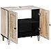 Mobile da Bagno Bianco 62 x 33 x 58 cm Legno Massiccio Mango - Foto miniatura 1
