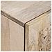 Mobile da Bagno Bianco 62 x 33 x 58 cm Legno Massiccio Mango - Foto miniatura 5