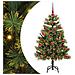 Albero di Natale artificiale pieghevole con coni Verde 120 cm - Foto miniatura 1