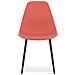 Sedia WAT vermiglio / gambe nere x 4 - Foto miniatura 7