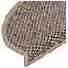 Tappeti Adesivi Scale Aspetto Sisal 30 pz 65x21x4cm Beige Scuro - Foto miniatura 7