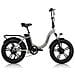 Fat Alluminio Telaio Basso 20'' - E-bike Pieghevole In Alluminio, Ruote 20'', Cambio 6 Velocità, Motore 250 W, Batteria 36vx13ah - Grigio - Foto miniatura 1