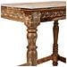 Tavolino In Legno Dipinto A Mano Marrone 48x33x46h - Foto miniatura 6