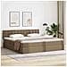 Letto con contenitore e materasso Cappuccino 200 x 200 cm - Foto miniatura 2