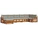 Set divani con cuscino 7 pcs Grigio Naturale e Chiaro - Foto miniatura 1