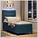 Letto a molle con materasso con led Blu 100 x 200 cm Velluto - Foto miniatura 5