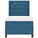 Letto a molle con materasso con led Blu 100 x 200 cm Velluto - Foto miniatura 8
