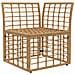 Modulo Divano Angolare da Esterno Naturale polyrattan - Foto miniatura 3