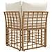Modulo Divano Angolare da Esterno Naturale polyrattan - Foto miniatura 5