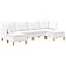 Set di divani modulari con spazio di archiviazione 6 pcs Bianco - Foto miniatura 1