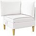 Set di divani modulari con spazio di archiviazione 6 pcs Bianco - Foto miniatura 4