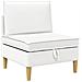 Set di divani modulari con spazio di archiviazione 6 pcs Bianco - Foto miniatura 5